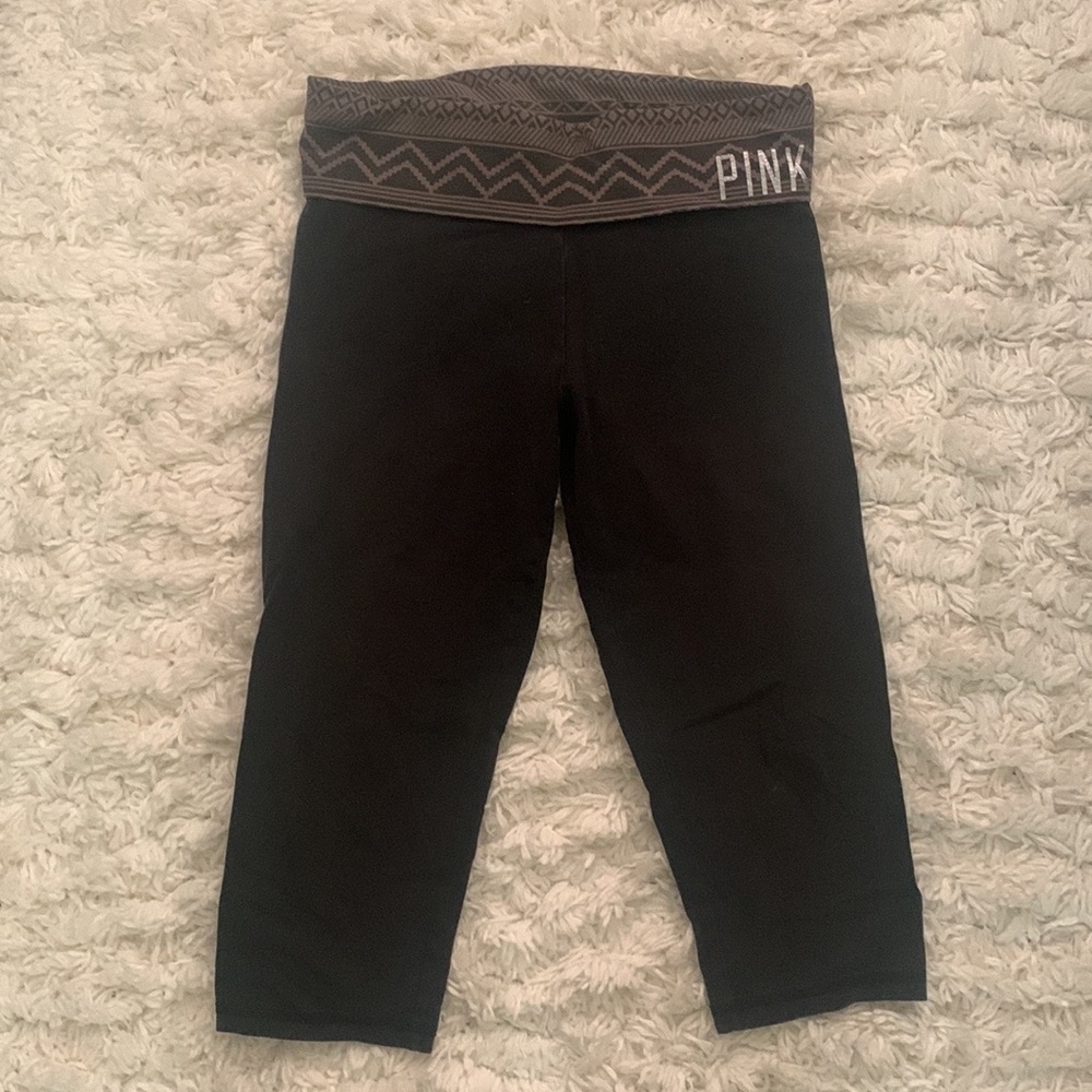 Y2K VS Pink Aztec Foldover Capris